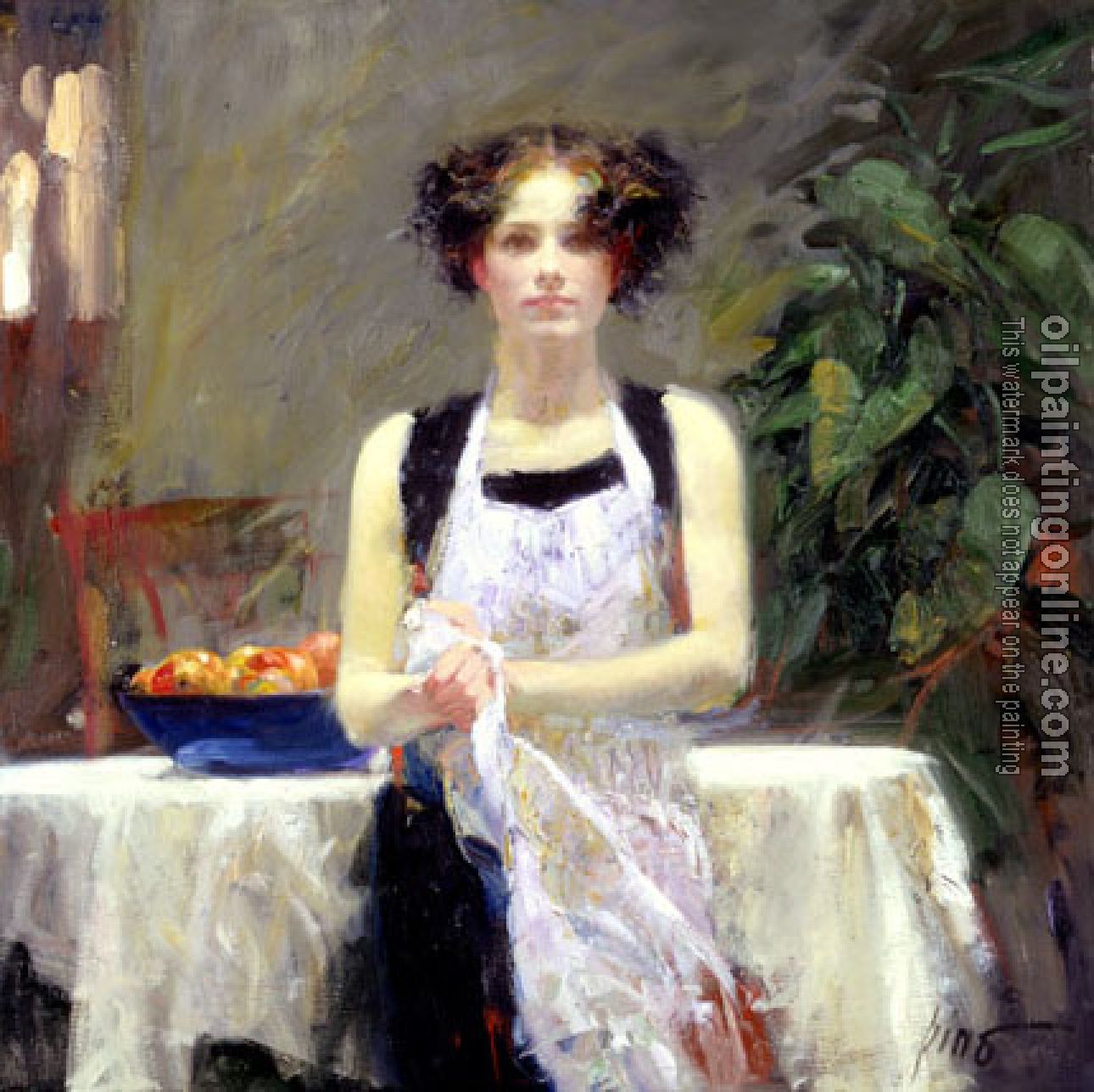 Pino Daeni - Impression oil painting.